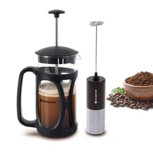 Wonderchef French Press Coffee Maker 350 ml with Milk Frother