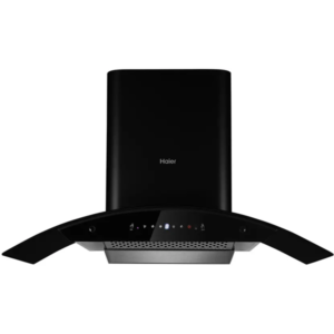 Haier 90 cm HIH-G90HM-G Auto Clean Wall Mounted Black Chimney