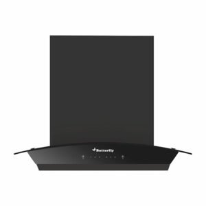 Butterfly 60 cm CH 604 Black Matte Finish Curve Chimney