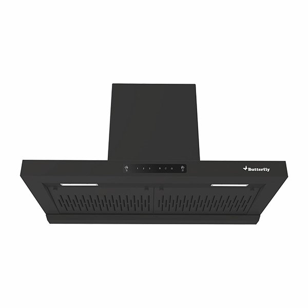 Butterfly 90 cm CH 901 T-shape Black Matte Finish Chimney