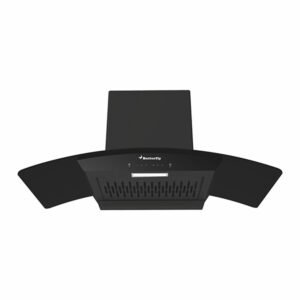 Butterfly 90 cm CH 902 Black Matte Finish Curve Chimney