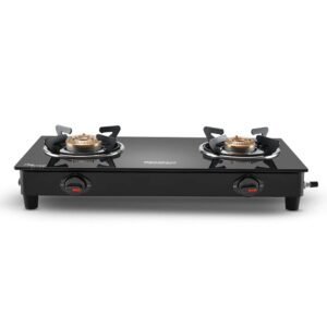 Maharaja Whiteline Belenus Neo Gas Cooktop-2 Burners (Black)