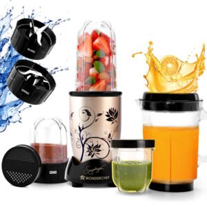 Wonderchef Nutri-blend 500W Mixer Grinder 4 Jars Champagne