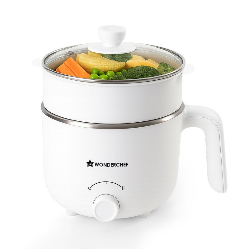 Wonderchef Renewed Luxe Multi Cook Kettle 1.2L 600W Ivory
