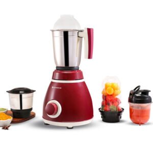 Wonderchef Acura Plus 500 W Mixer Grinder 4 Jars Red