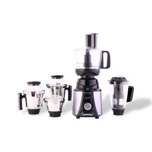 Wonderchef Galaxy Food Processor 750W Mixer Grinder 4 Jars Black & Grey