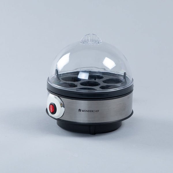 Wonderchef Renewed Egg Boiler with 7 Egg Poachers Black