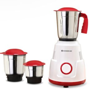 Wonderchef Robo 500 W Mixer Grinder 3 Jars Red & White