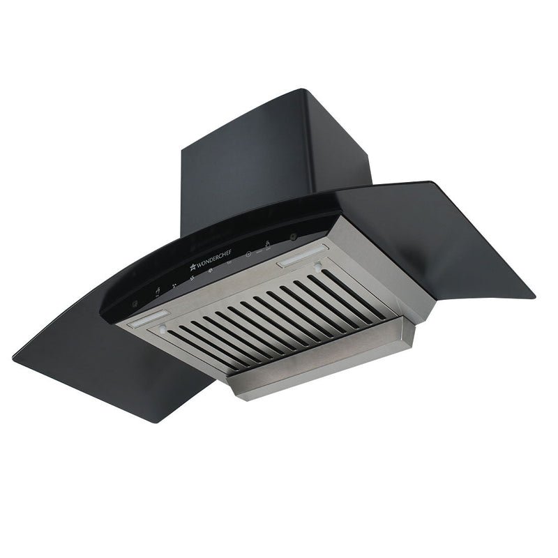 Wonderchef Ultima 90cm 1200 m3/hr Auto Clean Chimney Black