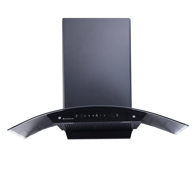 Wonderchef Ultima C-Line 90cm 1200 m3/hr Auto Clean Chimney Black