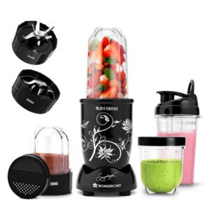 Wonderchef Nutri-blend 500W Mixer Grinder 3 Jars Black