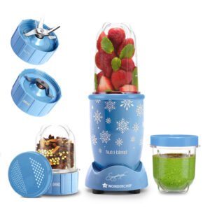 Wonderchef Nutri-blend 500W Mixer Grinder 3 Jars Blue