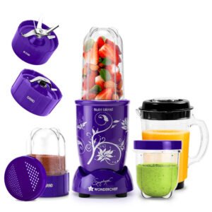 Wonderchef Nutri-blend 500W Mixer Grinder 4 Jars Purple