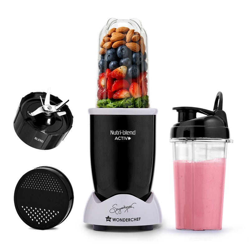 Wonderchef Nutri-blend Activ Mixer Grinder Blender 500W Black