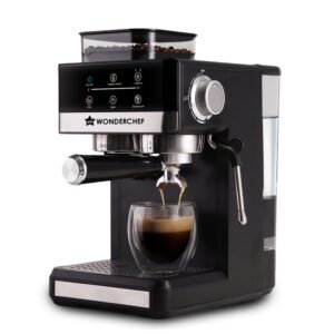 Wonderchef Regalia Bean to Cup 20 Bar Coffee Maker with Built-in Grinder 1.5L 1200W