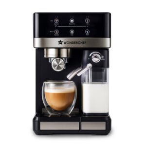 Wonderchef Regalia Automatic 20 Bar Coffee Maker with Auto Frother 1.8L 1200W