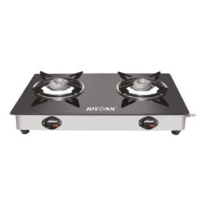 Joyonn 2-Burner Gas Cooktop - Stainless Steel Frame