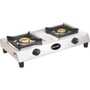 Joyonn 2-Burner Gas Cooktop - Extra Heavy Stainless Steel Body