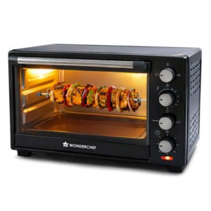 Wonderchef Oven Toaster Griller (OTG) - 28 Litres Black - with Rotisserie