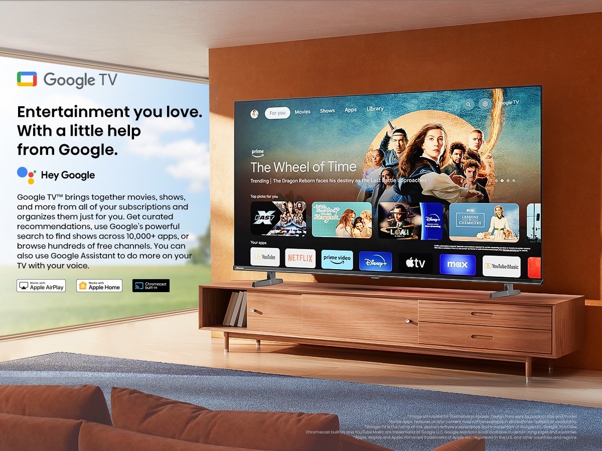 Hisense 109.22 cm (43 Inch) Ultra HD 4K Smart TV, 43A65N, Black - Image 2