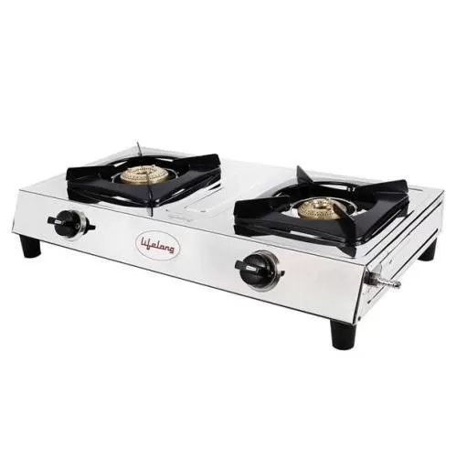 Lifelong Agni 2-Burner, SS-Gas Stove LLGS200