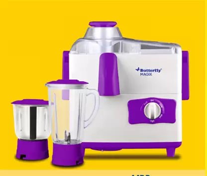 Butterfly Magix Juicer Mixer Grinder (2 Jars, White, Purple)-500W - Image 2