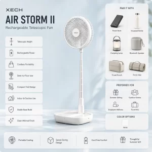 Xech Airstorm II Table Fan